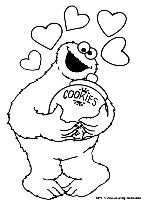 Sesame Street coloring picture